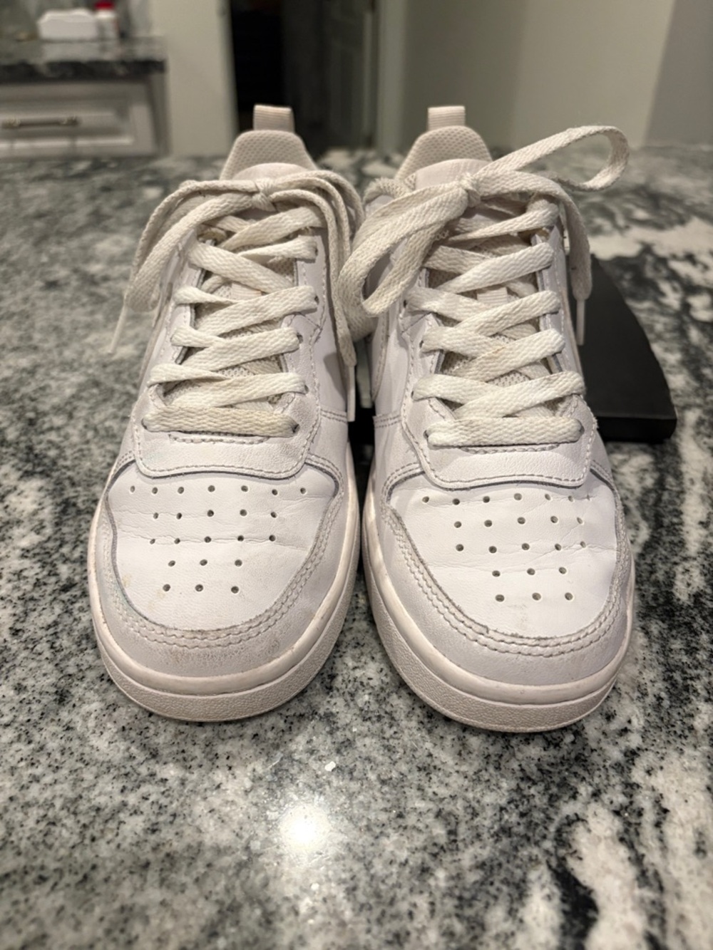 Nike White Low-Top Leather Sneakers